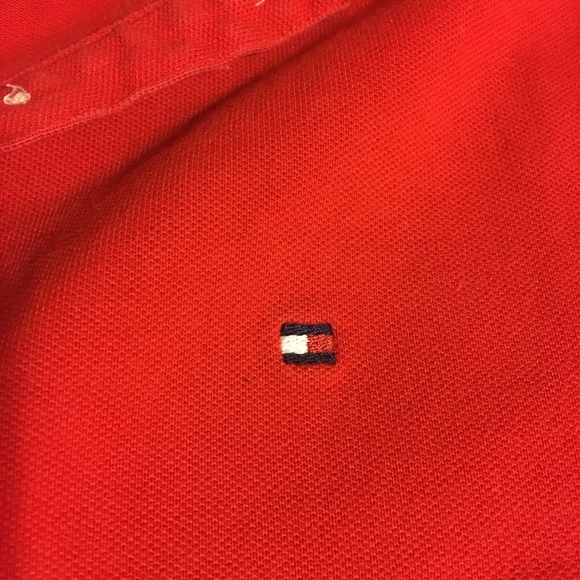 Tommy Hilfiger coral red polo top NWT - Picture 5 of 7